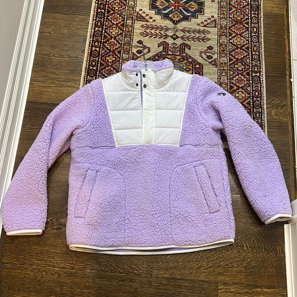 Spyder Women’s L Large Lavender Purple Half Zip Fleece Sweatshirt